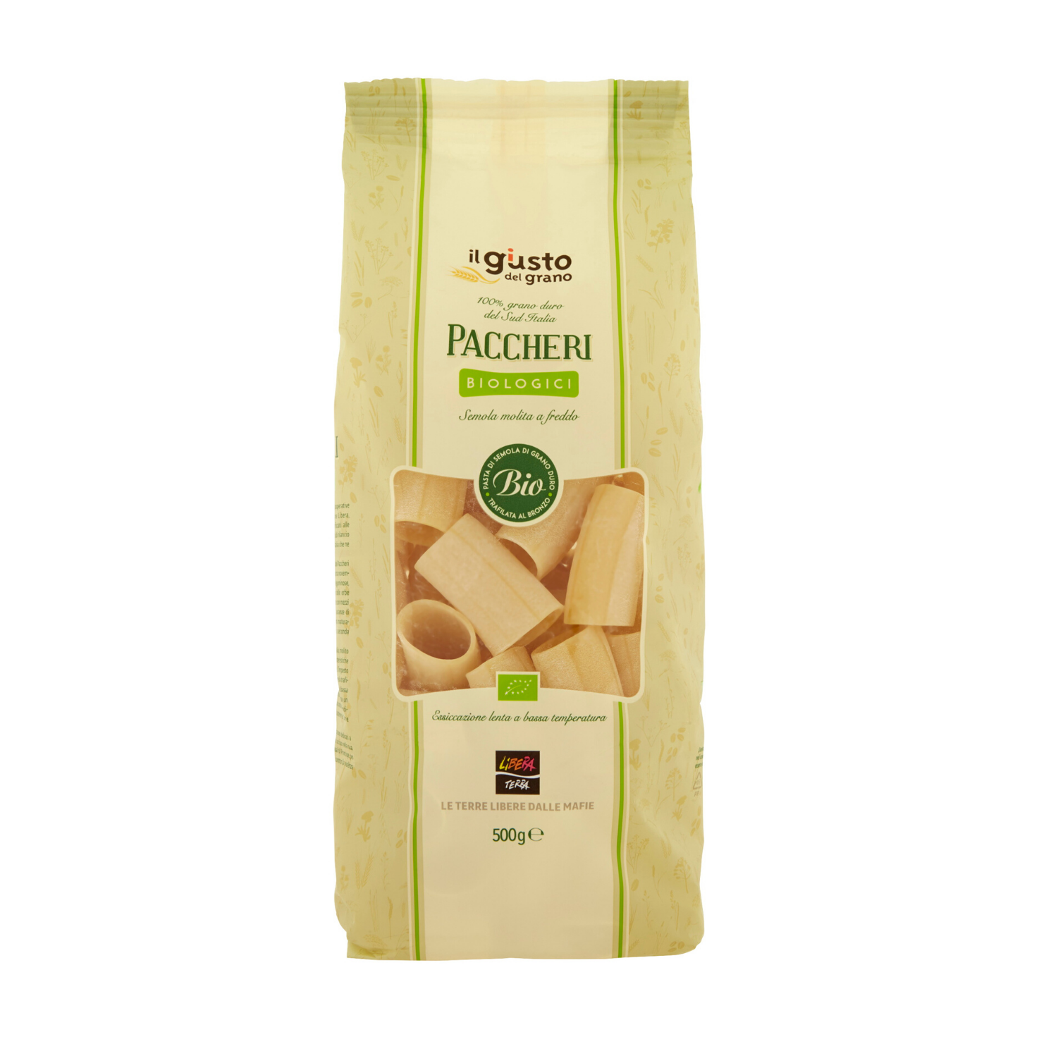 Paccheri artigianali - Libera Terra – 500 gr - Ex-Aequo